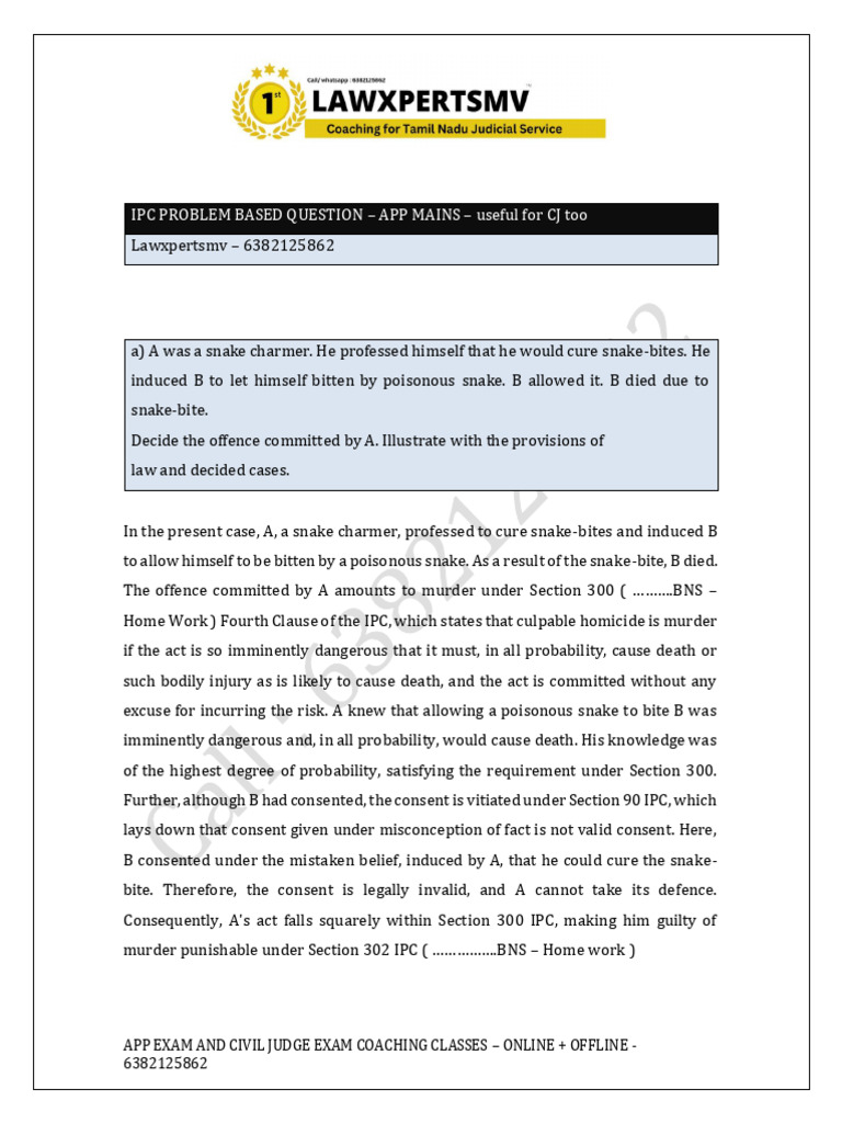 IPC Offences: Case Analysis and Law | PDF | Defamation | Crimes