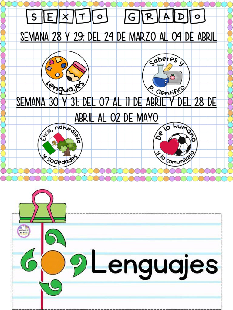 Proyectos de Aprendizaje para Sexto Grado | PDF | Entorno natural ...