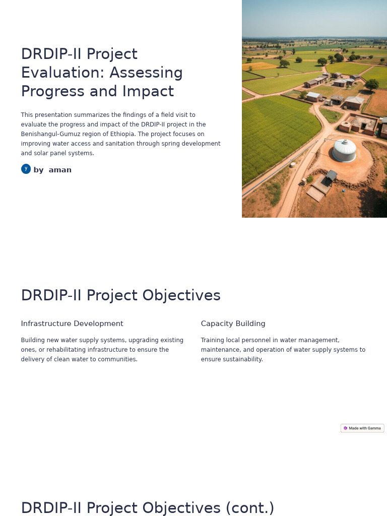 DRDIP-II Water Supply Project Overview | PDF | Infrastructure | Water ...