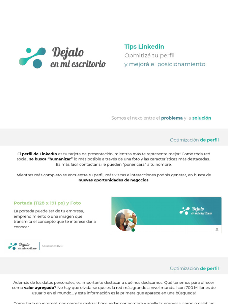 Optimiza tu perfil de LinkedIn para B2B | PDF | Información | Informática