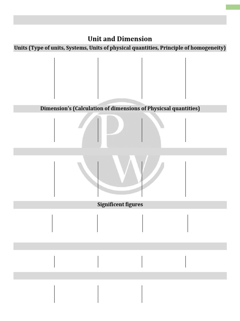 Unit Homogeneity Answer Key | PDF | Significant Figures | Force