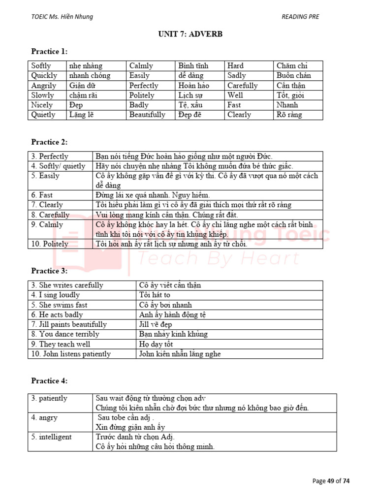 Toeic Pre Reading Unit 7 | PDF