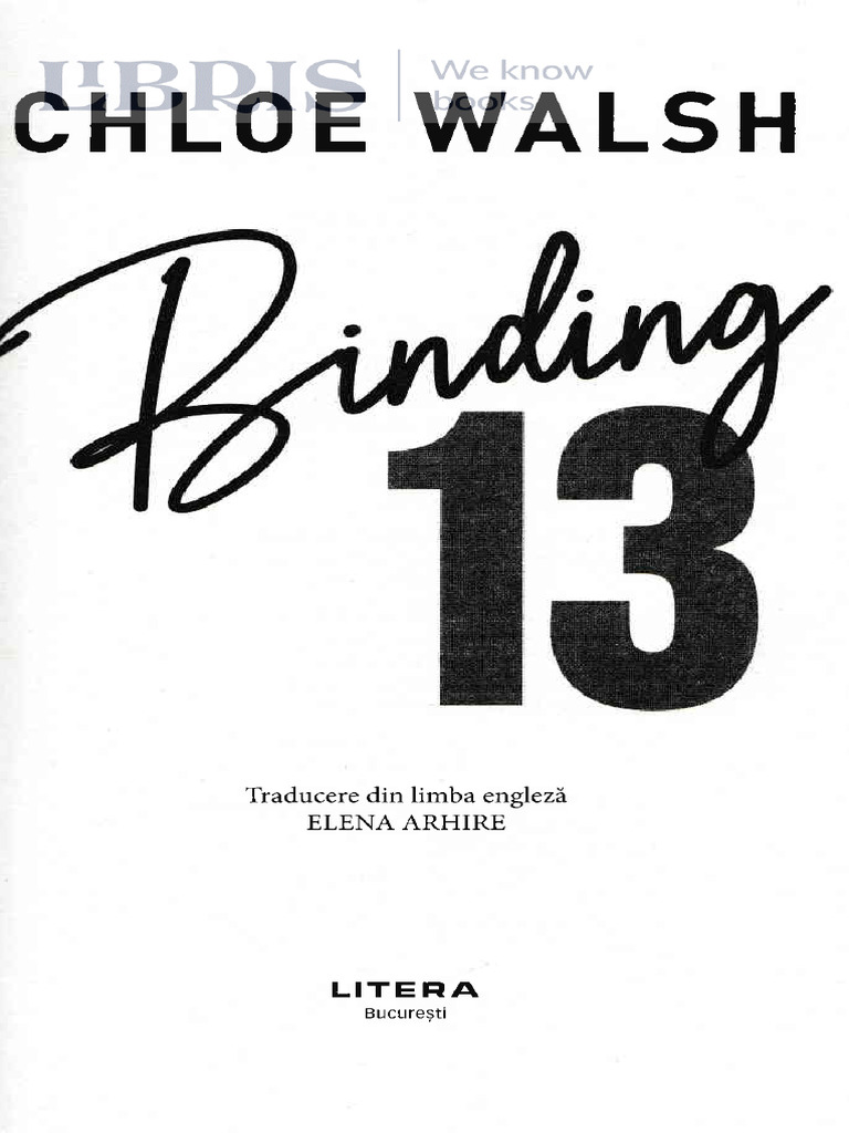 Binding 13. Seria Baietii de La Tommen Vol.1 - Chloe Walsh | PDF