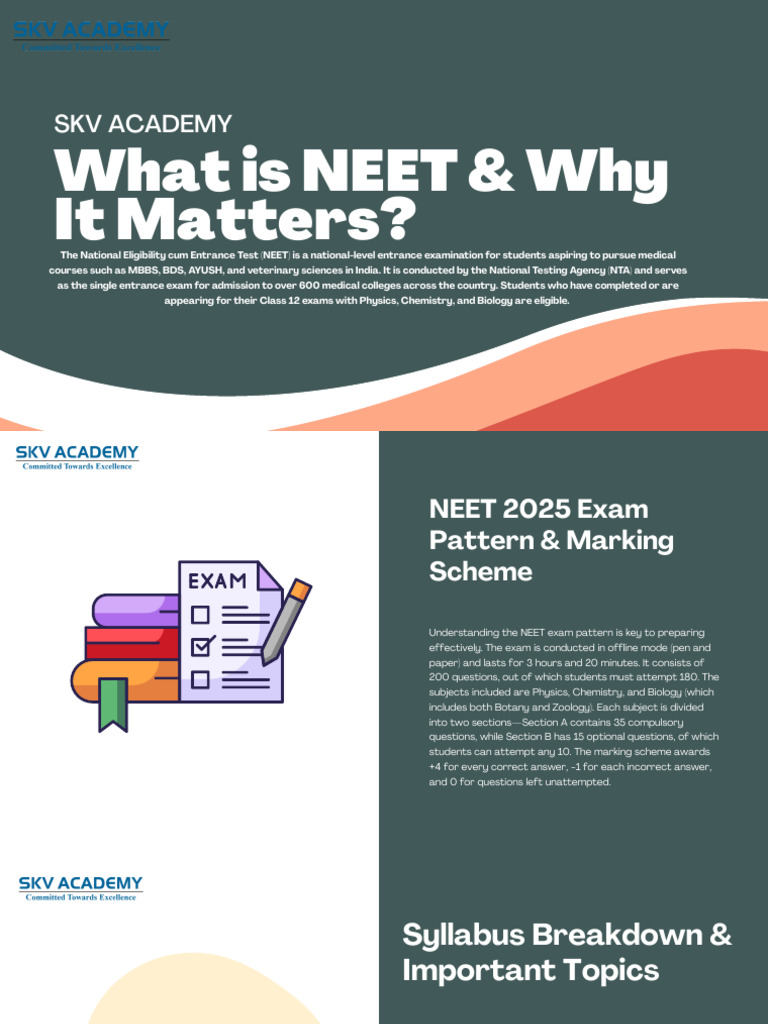 NEET Exam Overview & Preparation Guide | PDF