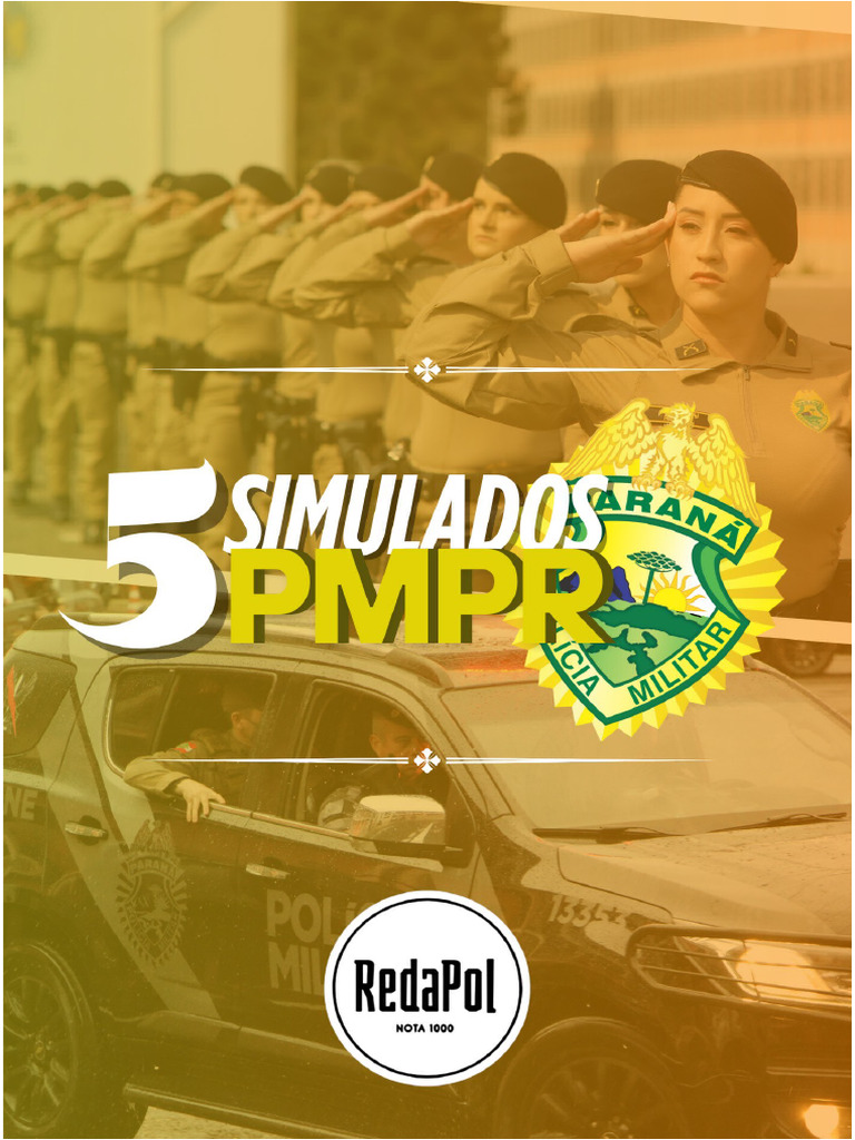 Simulado Mini PMPR 2025 - RedaPol | PDF | Polícia | Polícia militar
