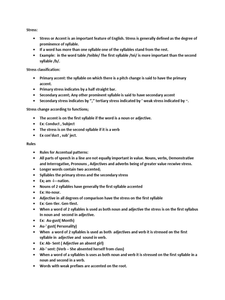 Understanding English Stress and Intonation | PDF | Syntax | Grammar