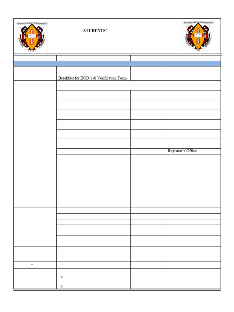 Approved Orientation Programme May 2025 Semester Pdf Higher