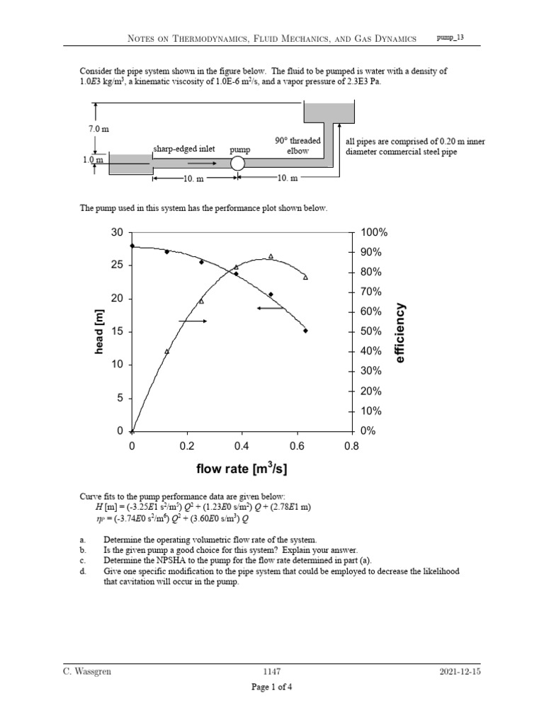 Pumps OperatingPoint Reading-12 | PDF | Pump | Flow Measurement