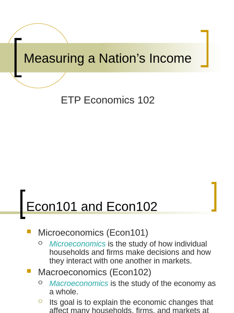 Understanding GDP and Economic Measures | PDF | Gross Domestic Product ...