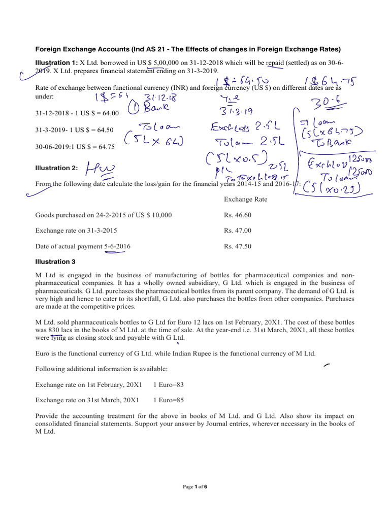 Foreign Exchange Illustrations 1 | PDF