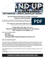 HHW Mandate Protest Flier