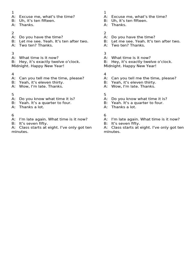 Conversation (The Time) | PDF