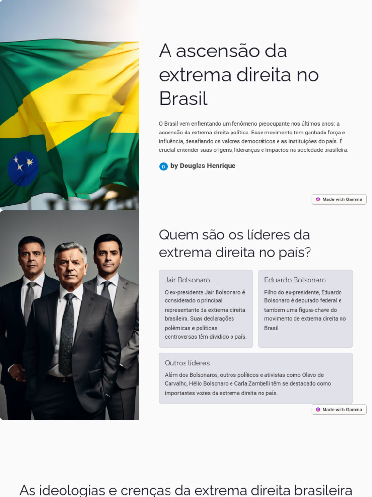 A Ascensao Da Extrema Direita No Brasil | PDF | Direita (ideologia ...