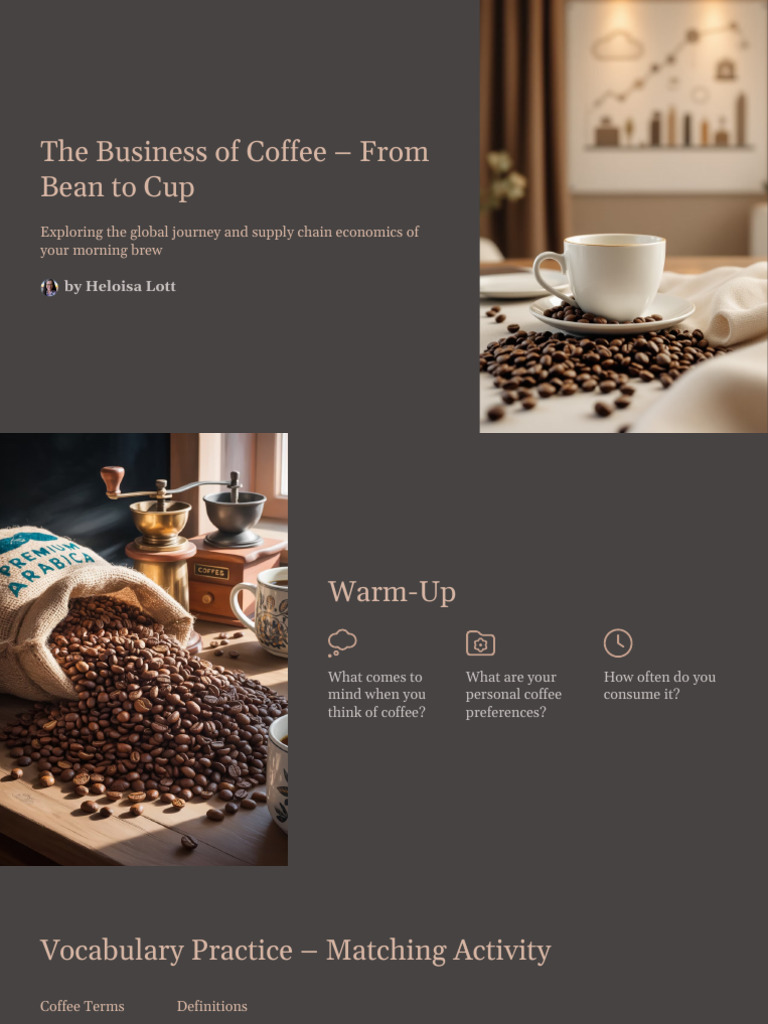 Coffee Supply Chain Overview | PDF | Coffee | Drink