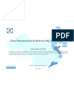 China Pharmaceutical Medicine Mfg. Industry Profile Cic2720
