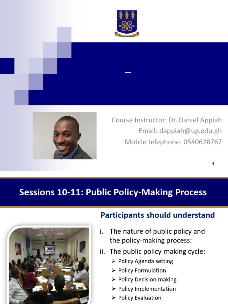UGBS 105 Sessions 10-11 Public Policy-Making Process | PDF | Policy ...