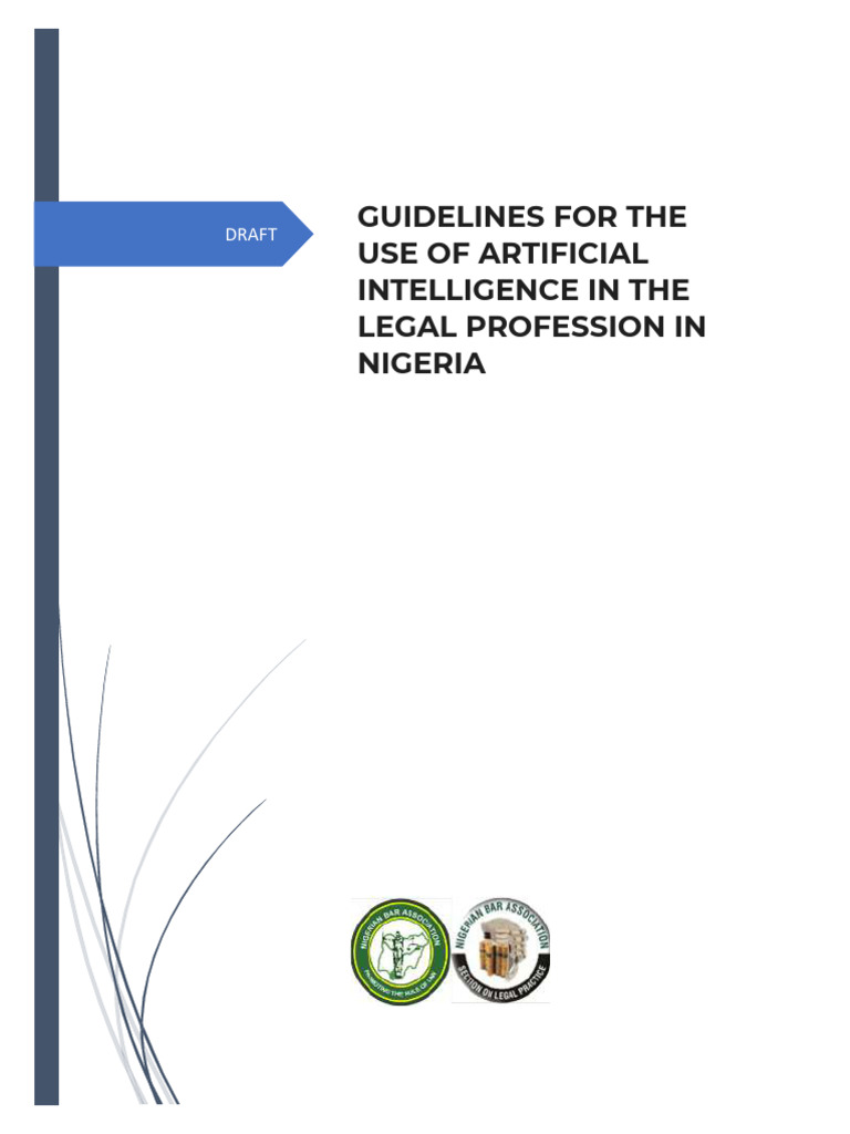 AI Guidelines for Nigerian Lawyers | PDF | Artificial Intelligence ...