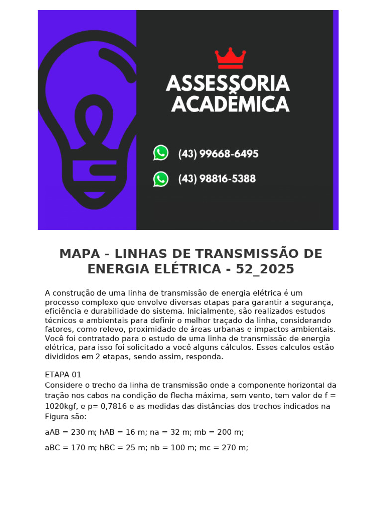 Mapa de Linhas de Transmissão no Brasil | PDF