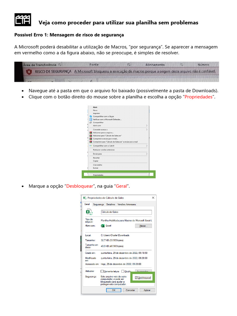 Tutorial+-+04 11 2023+-+baixar+e+habilitar+a+planilha | PDF | Microsoft ...