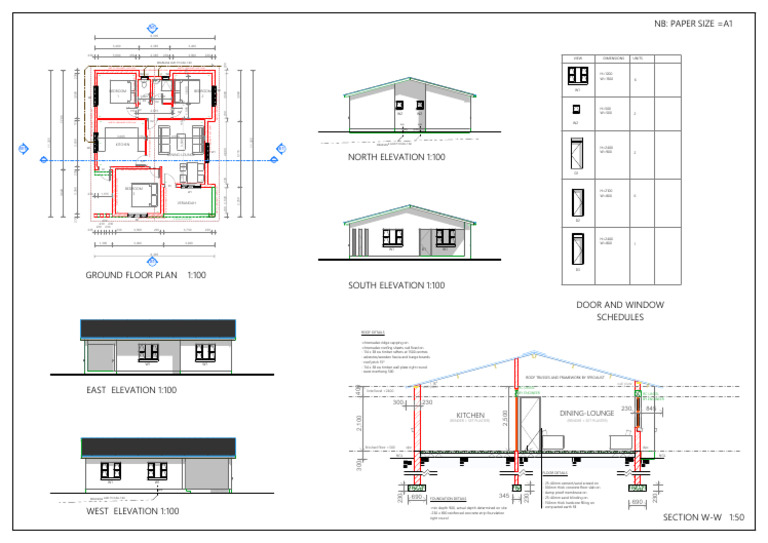 Rural House Plans and Specifications | PDF | Building Engineering ...