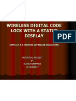 Wireless Digital Code Lock With A Status Display