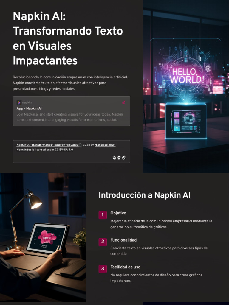 03NNapkin AI Transformando Texto en Visuales Impactantes | PDF ...