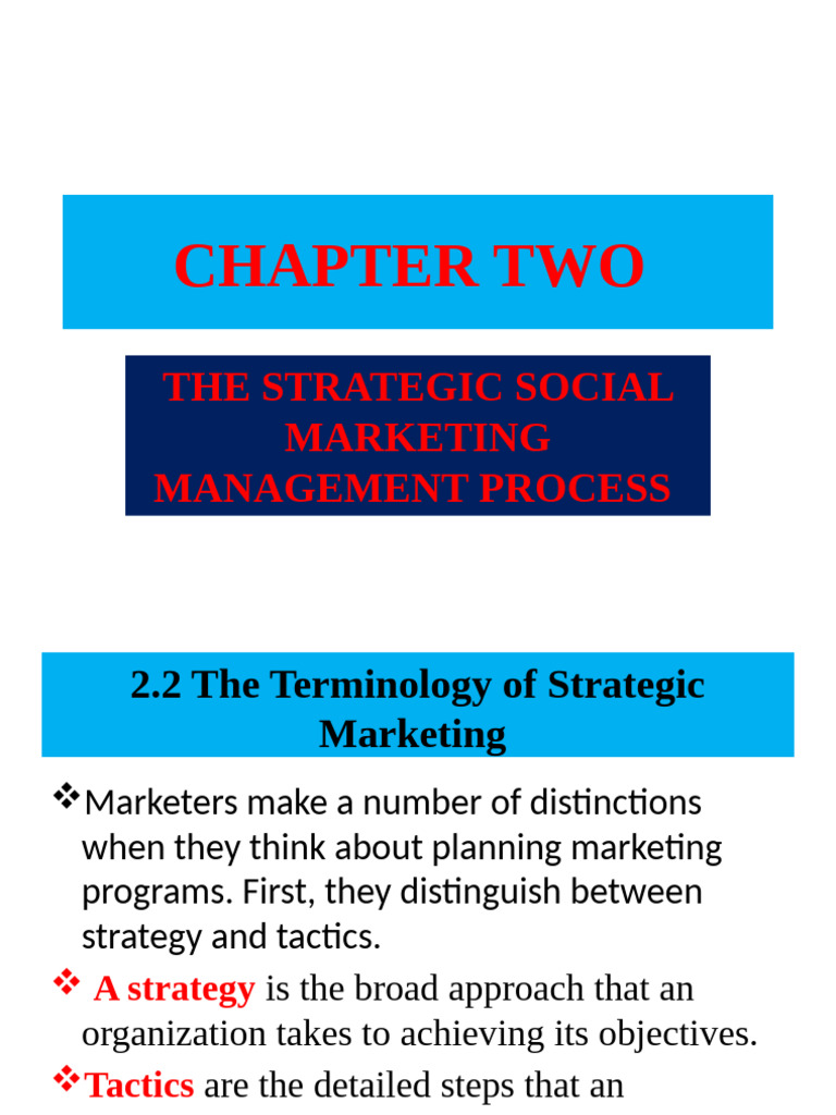 CHAPTER TWO Social Marketing | PDF | Marketing | Marketing Strategy