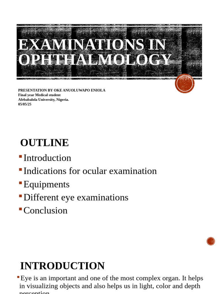 Key Ocular Examination Techniques | PDF | Visual Acuity | Human Eye