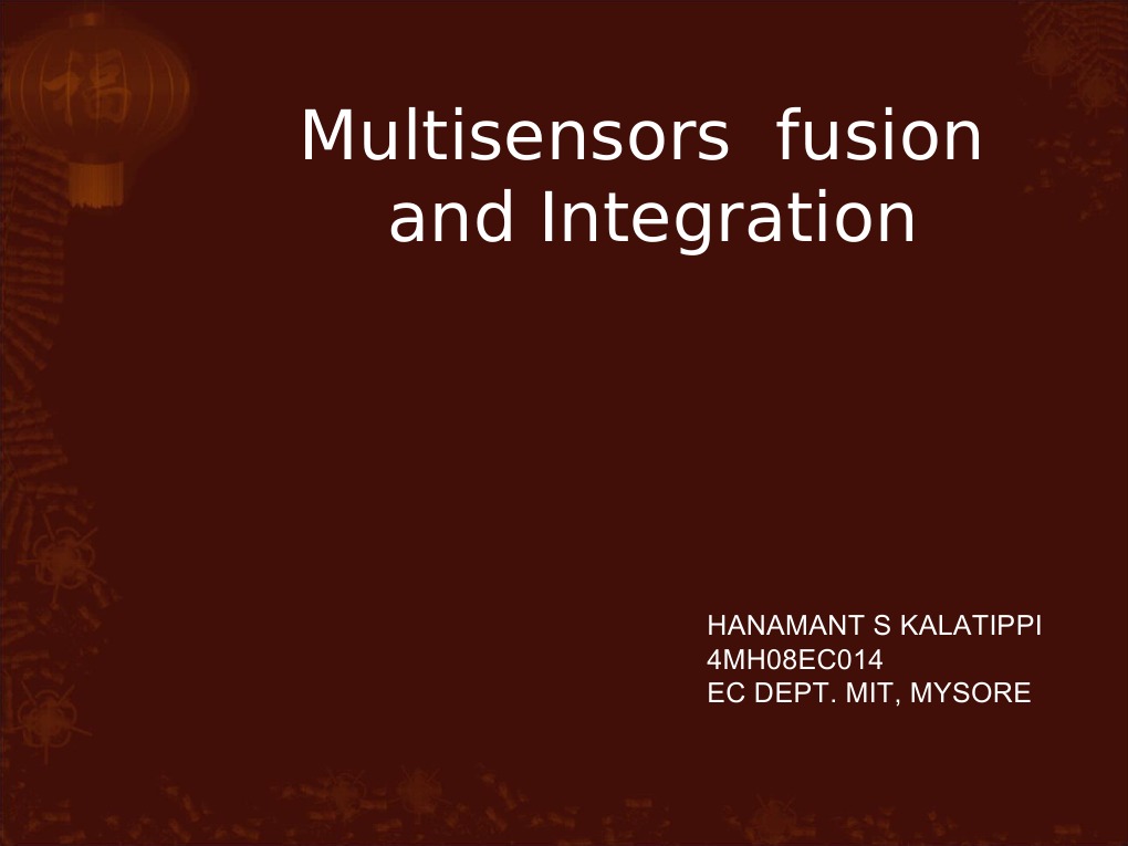 Multisensor Fusion and Integration Guide | PDF | Sensor | Surveillance