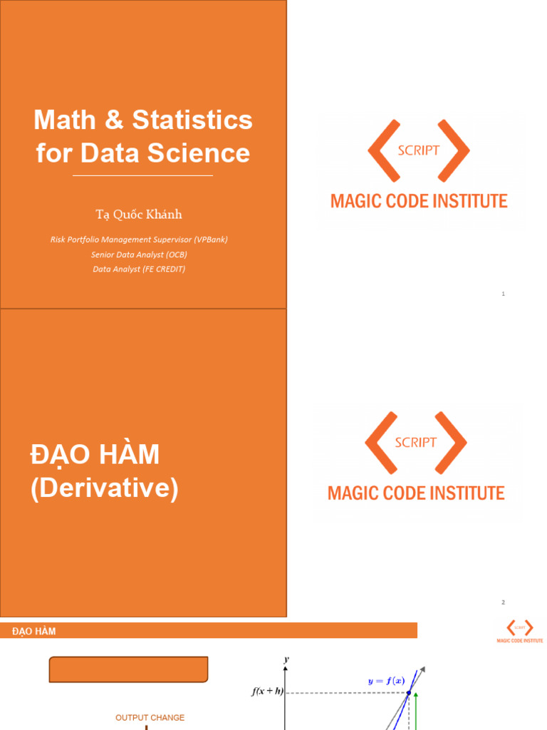 (MCI) Math For Data Science | PDF