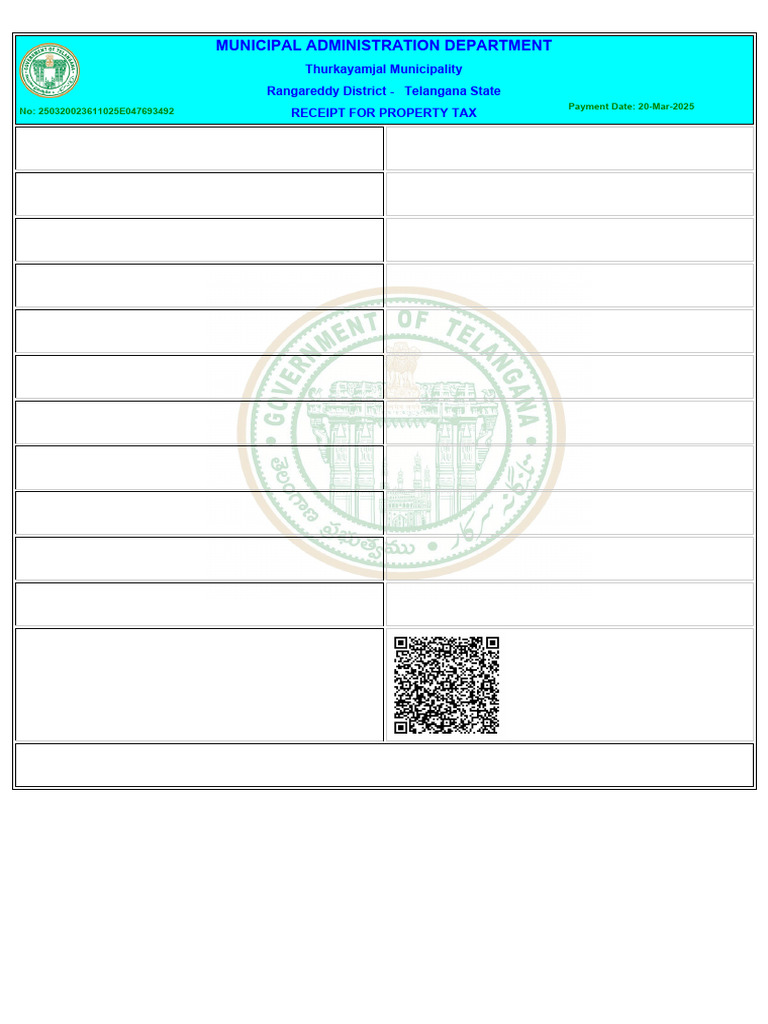 Municipal Administration Department | PDF