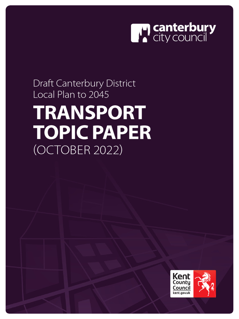 Transport Topic Paper October 2022 | PDF | Transport | Public Transport