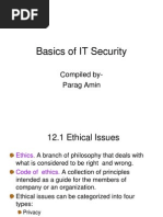 Basics of IT Security: Compiled By-Parag Amin