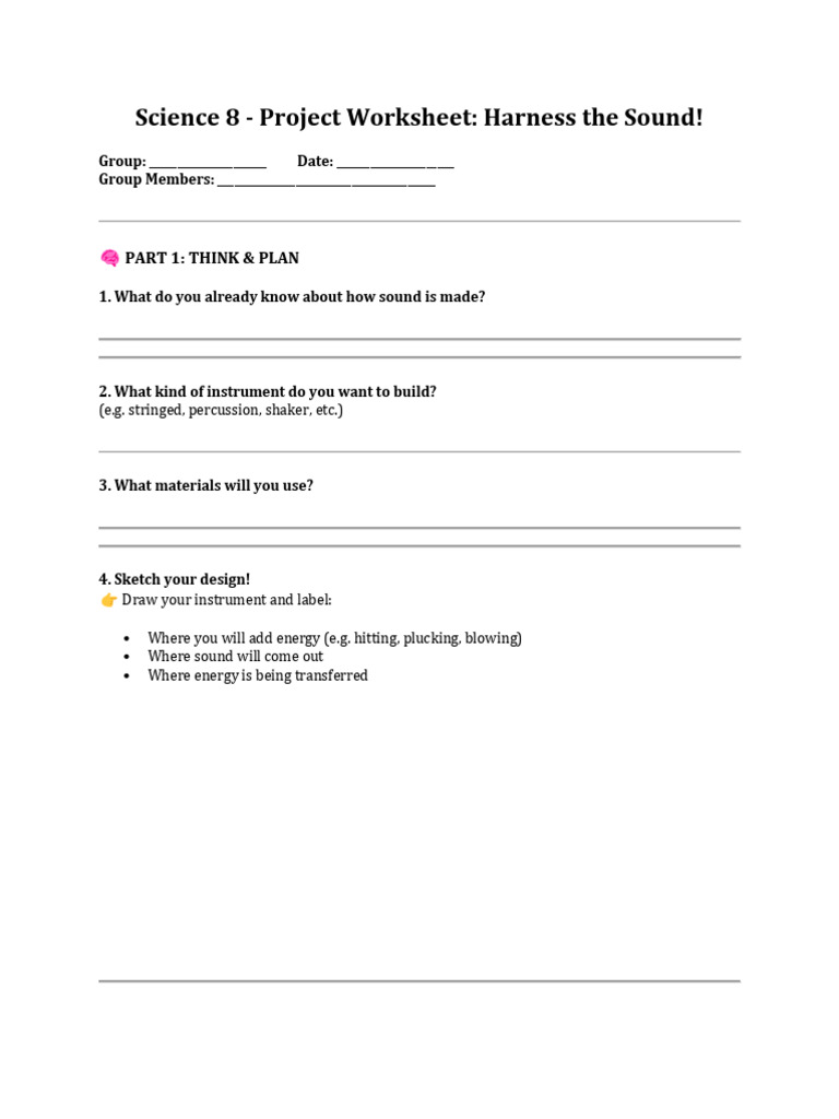 Science 8-Making Instrument | PDF