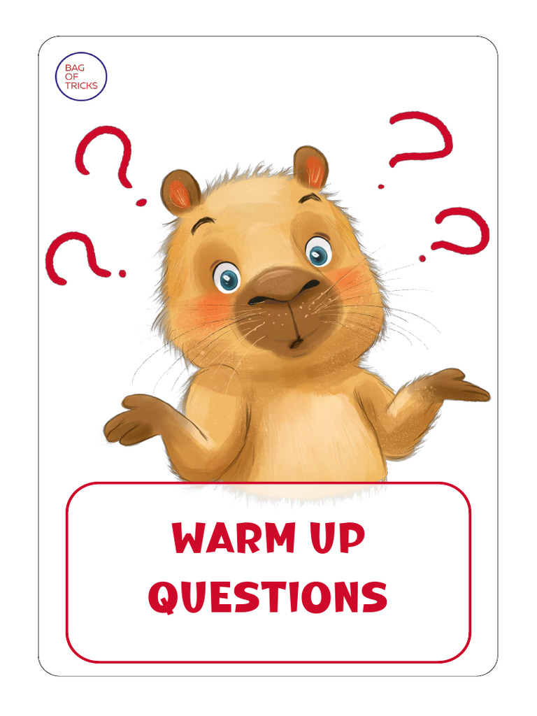 Warm Up Questions Capybara by Bag of Tricks English For Free | PDF