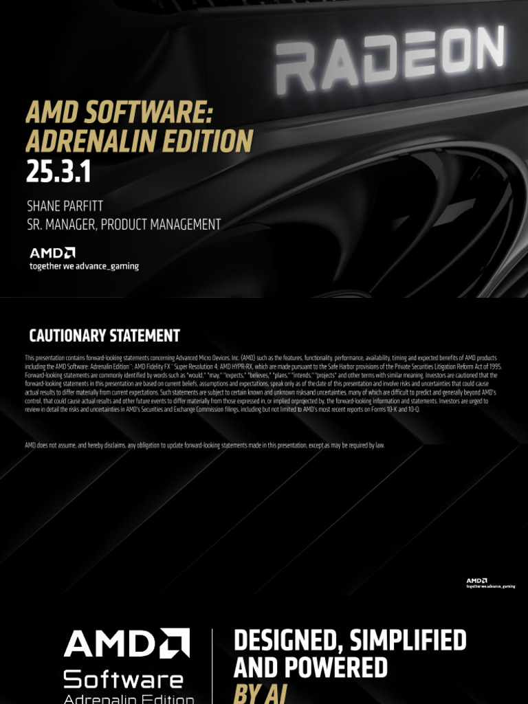 AMD AI Technologies Overview | PDF