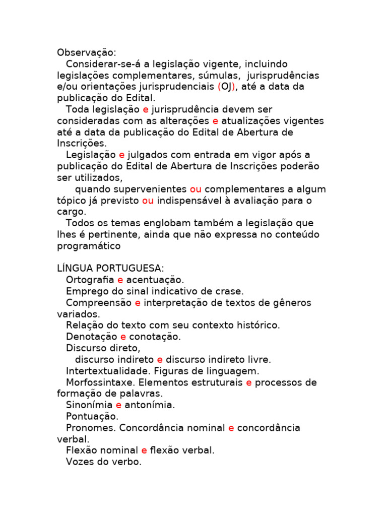 Edital TRF 4 - Legislação e Conteúdo 2025 | PDF | Taxa de crédito ...