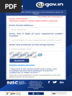 eForms User Manual for NIC Services | PDF | Domain Name System | Login