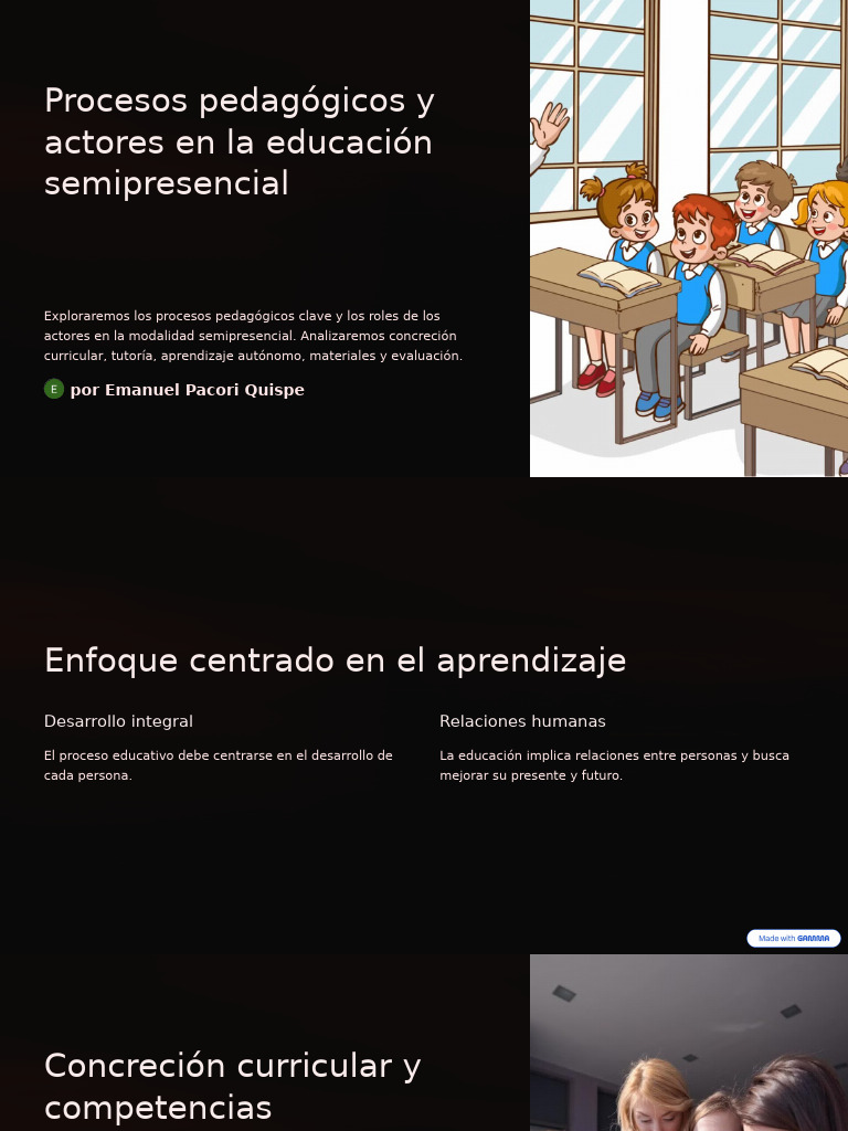 Procesos y actores en educación semipresencial | PDF | Aprendizaje ...