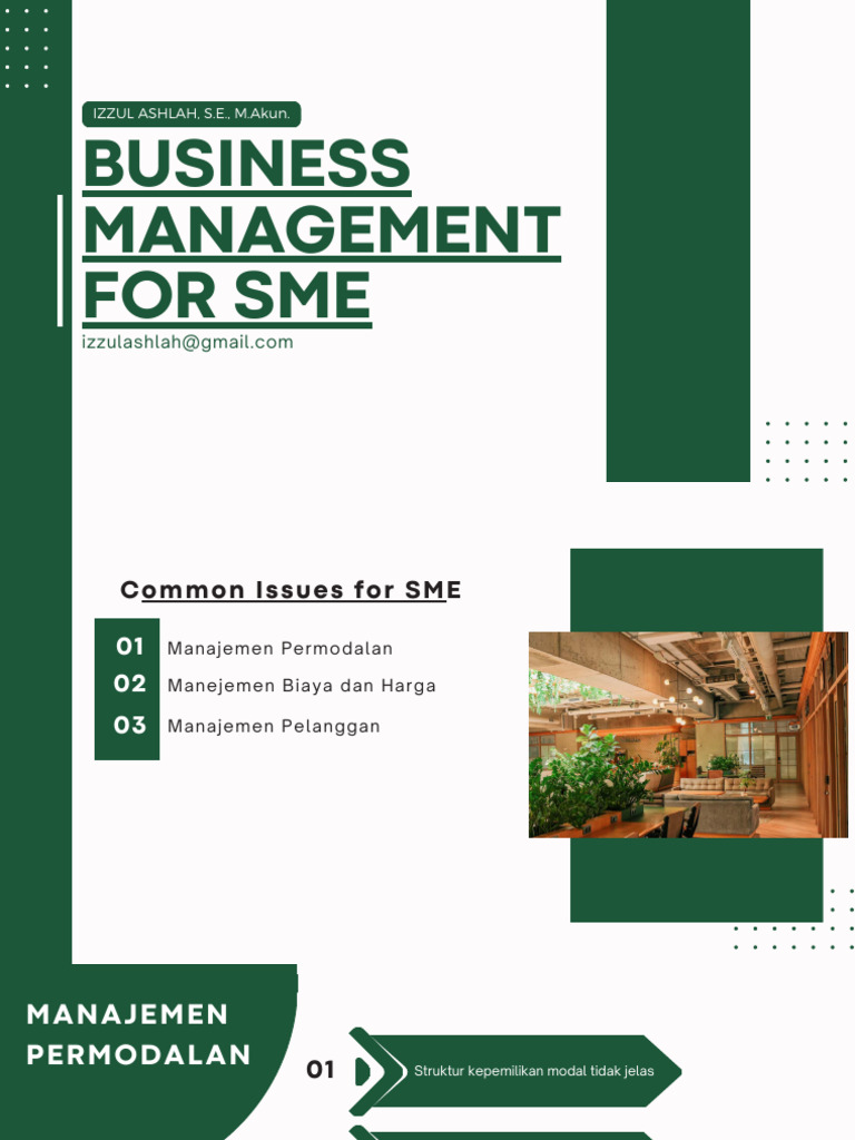 Business Management For SME | PDF