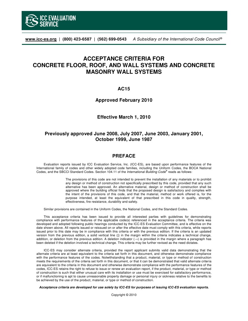 Acceptance Criteria Concrete Strength Of Materials
