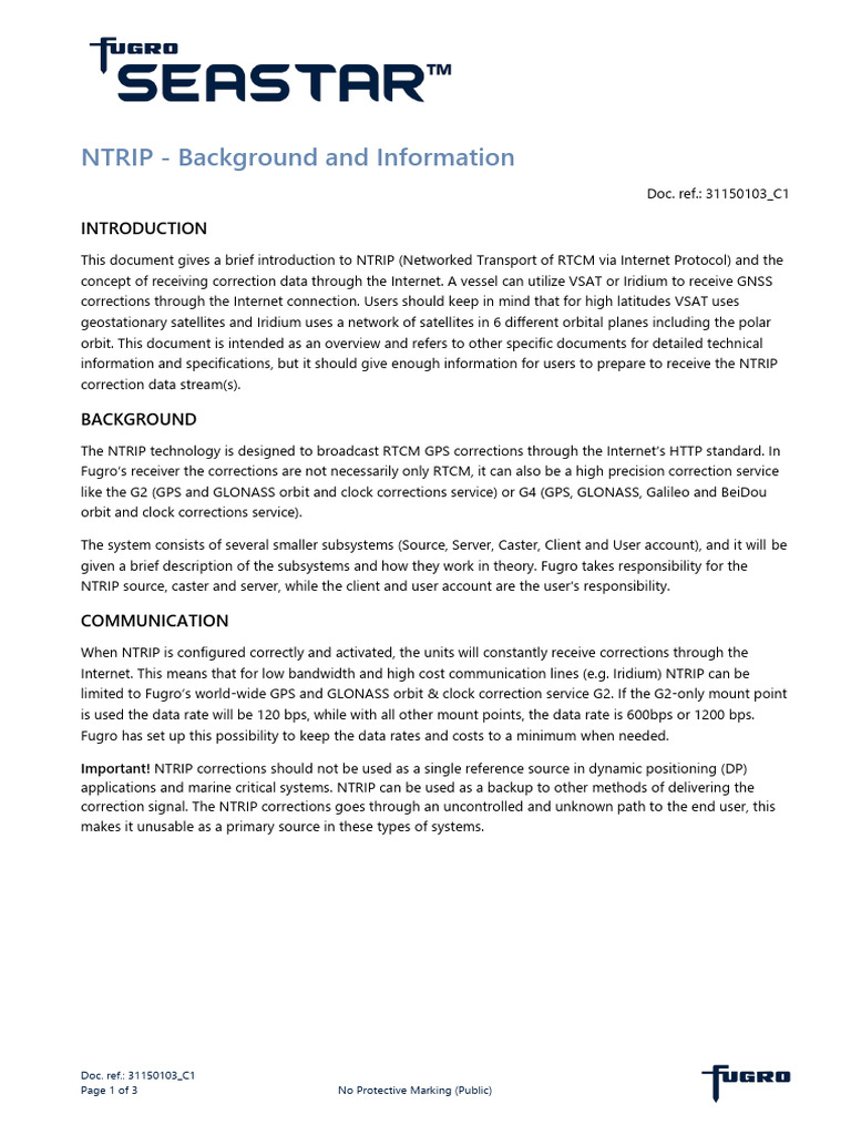 C1 NTRIP Background and Information | PDF | Streaming Media | Internet