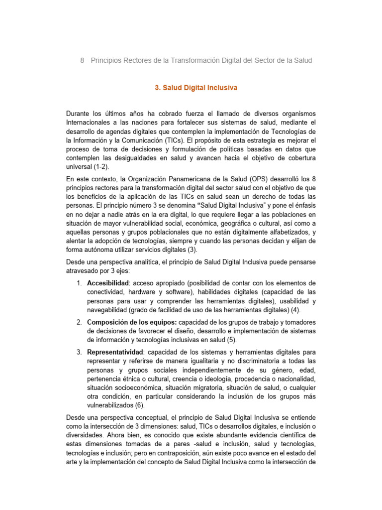 Salud Digital Inclusiva | PDF | Tecnología de información y ...