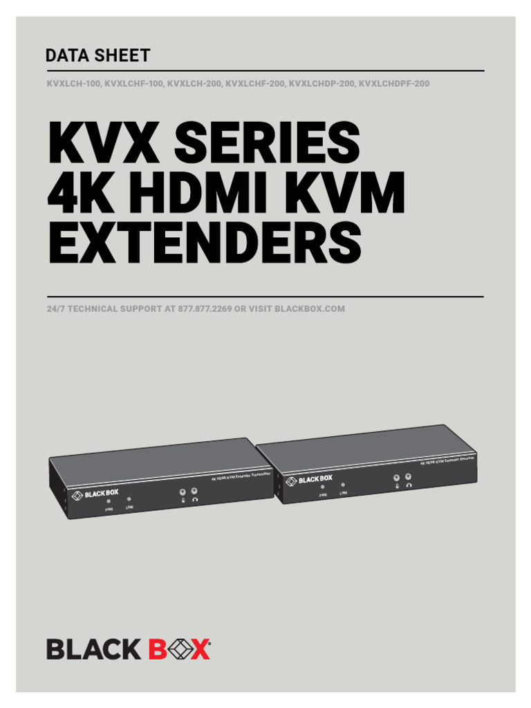 KVX Series 4K HDMI KVM Extenders | PDF | Hdmi | Usb