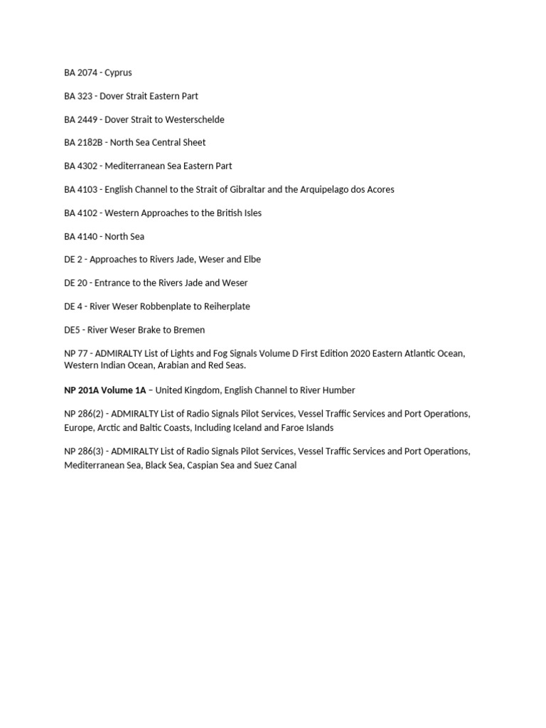 Maritime Navigation Charts and Signals | PDF