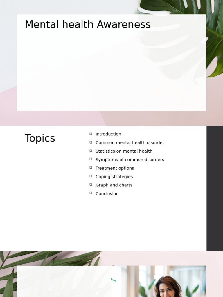 Mantal Health Presentation | PDF | Mental Disorder | Anxiety