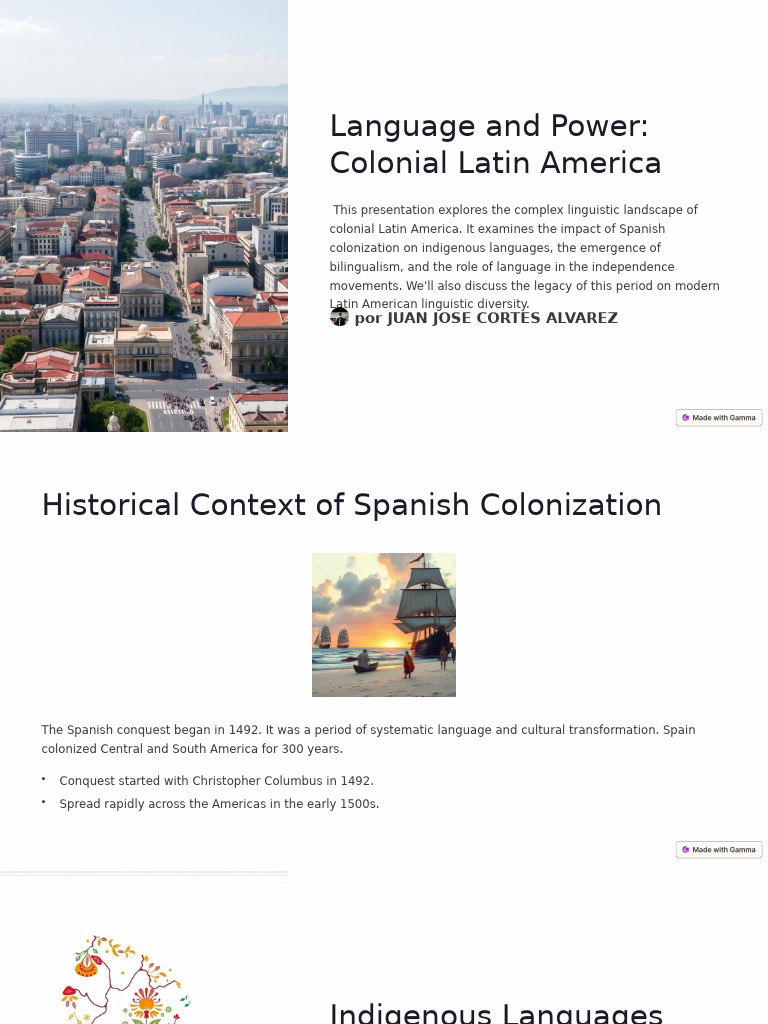 Language and Power in Colonial Latin America | PDF | Spanish Empire ...