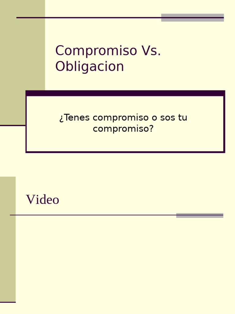 Compromiso Vs | PDF