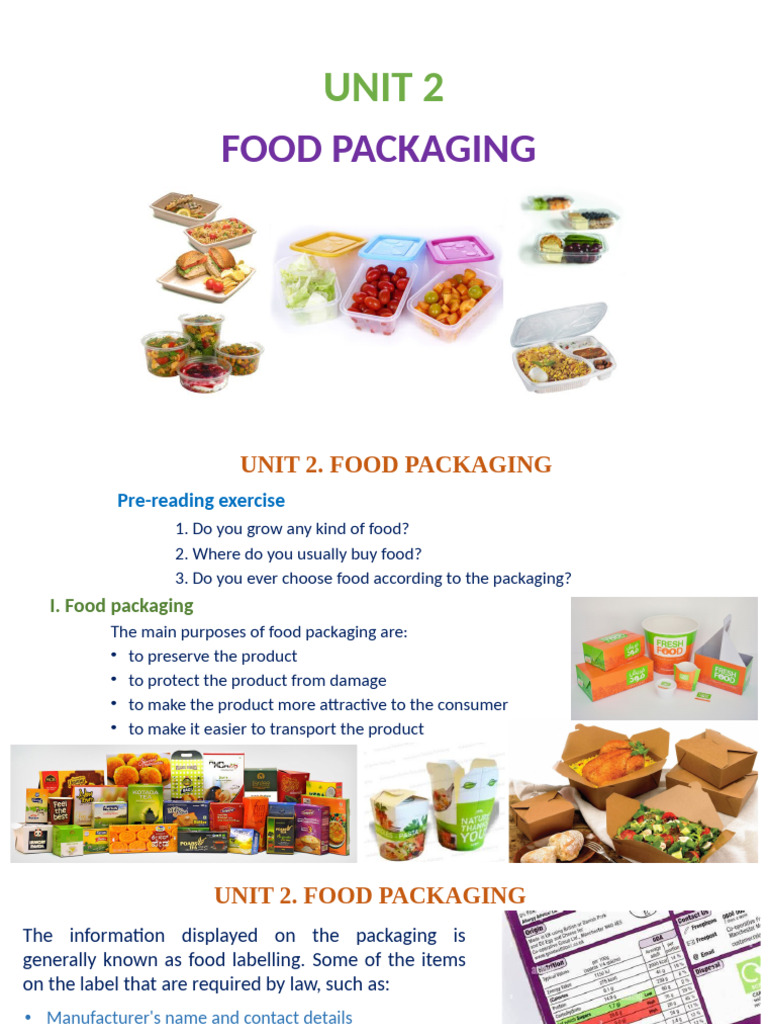 Understanding Food Packaging Essentials | PDF | Recycling | Reuse