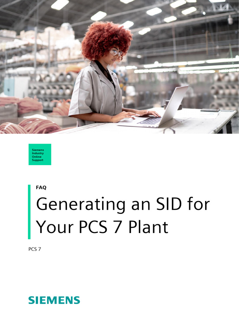 Generate SID for PCS 7 Systems | PDF | Software | Computer Science